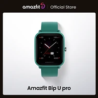 new 2021 amazfit bip u pro gps smartwatch color screen 31g 5atm water resistance 60 sports mode smart watch for android ios