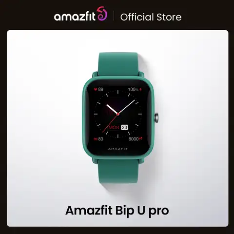 Смарт-часы Amazfit Bip U Pro, GPS, водостойкие до 5 АТМ, с цветным экраном