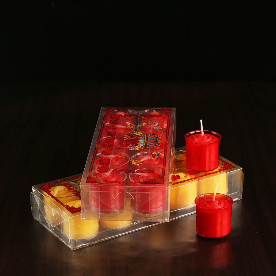 Лампы для масла 10 часов шт./кор. бездымные сливочные свечи светильник щения