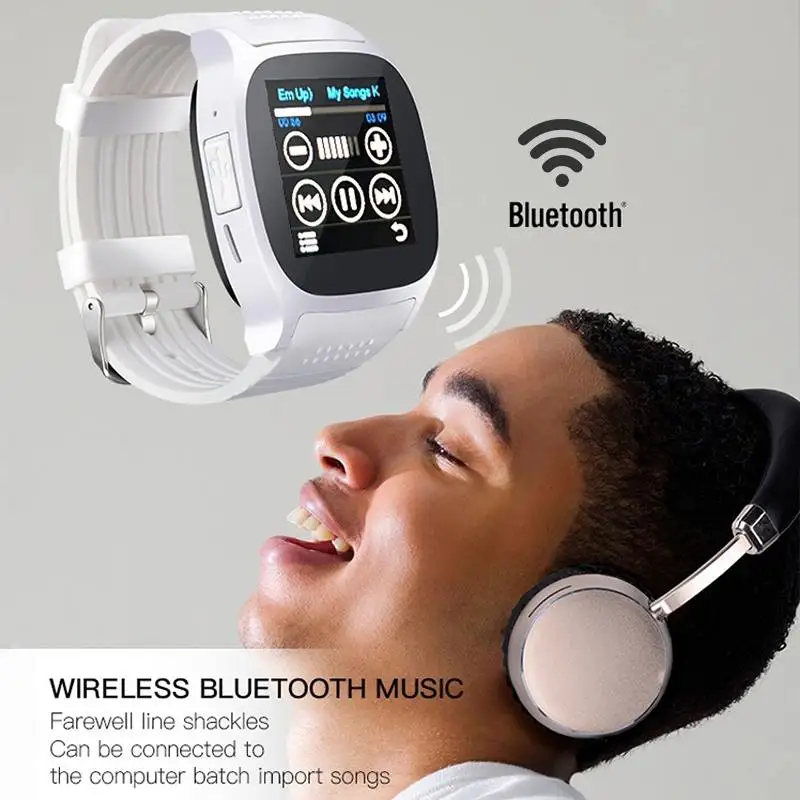 Абсолютно новые Смарт-часы Умные Bluetooth спортивные мужские шагомер для Android IOS