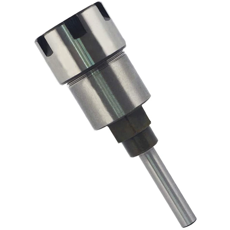 

1/4 inch Shank Router Collet Extension Rod Chuck Holder Extender Adapter for 1/4 inch Shank Drill Bit with 6.5mm Chuck