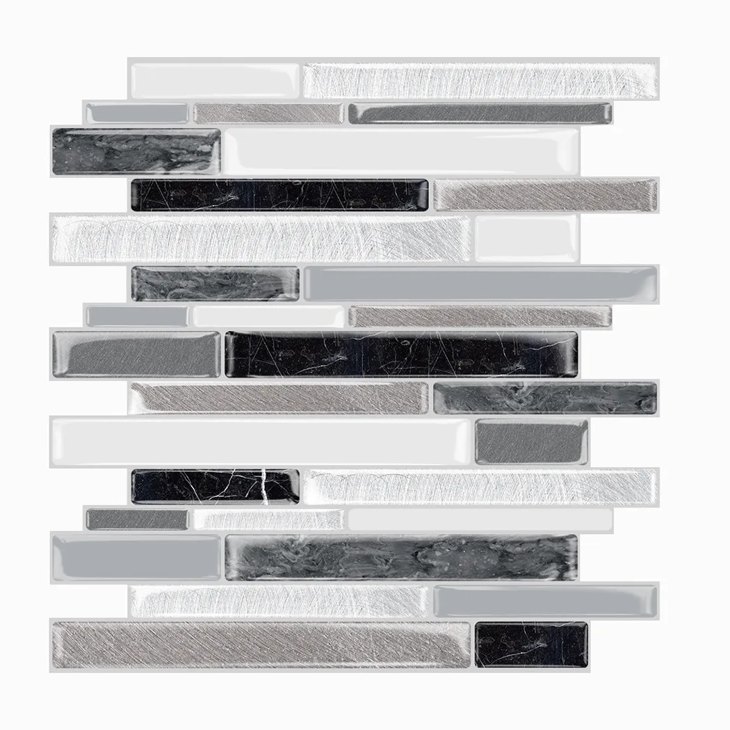 

1pcs Wall Sticker 30.5*30.5cm 3D Self Adhesives Kitchen Wall Tiles Bathroom Mosaic Epoxy Tile Sticker
