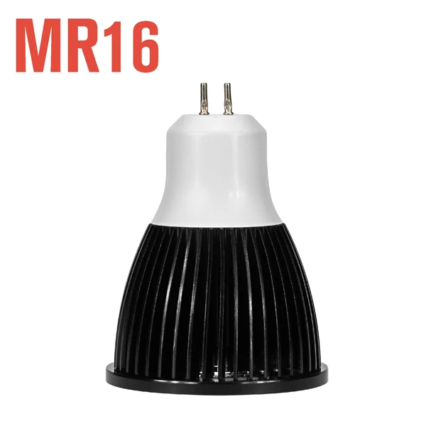 MR16 4 шт. Светодиодный точечный светильник GU10 MR16 E27 E14 дневной холодный теплый белый светильник для выращивания 220 в 240 В светодиодный COB Чип для вниз светильник Настольная лампа Lampara - Испускаемый цвет: MR16
