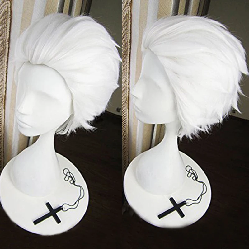 Парик для косплея мужчин и женщин короткая термостойкая Русалочка из аниме