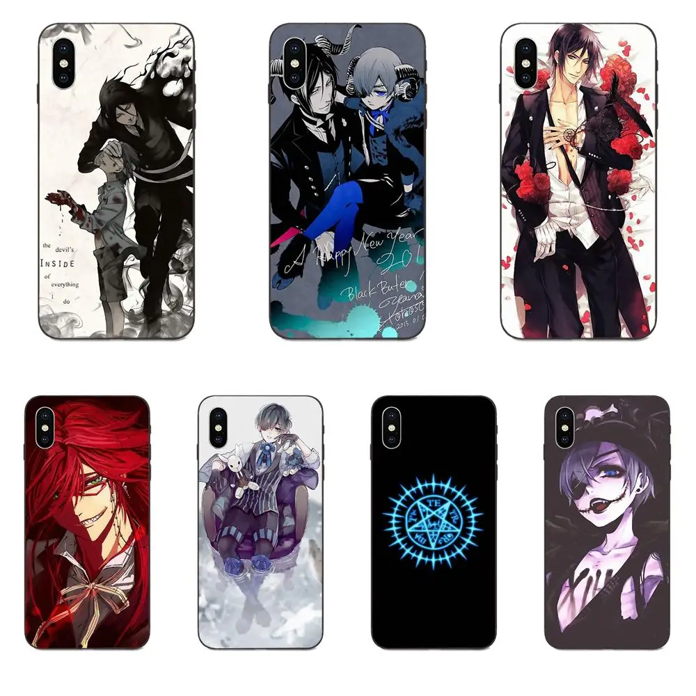 2019 Kuroshitsuji Черный дворецкий для Apple iPhone 4 4s 5 5S SE 6 6S 7 8 Plus X XS Max XR ТПУ