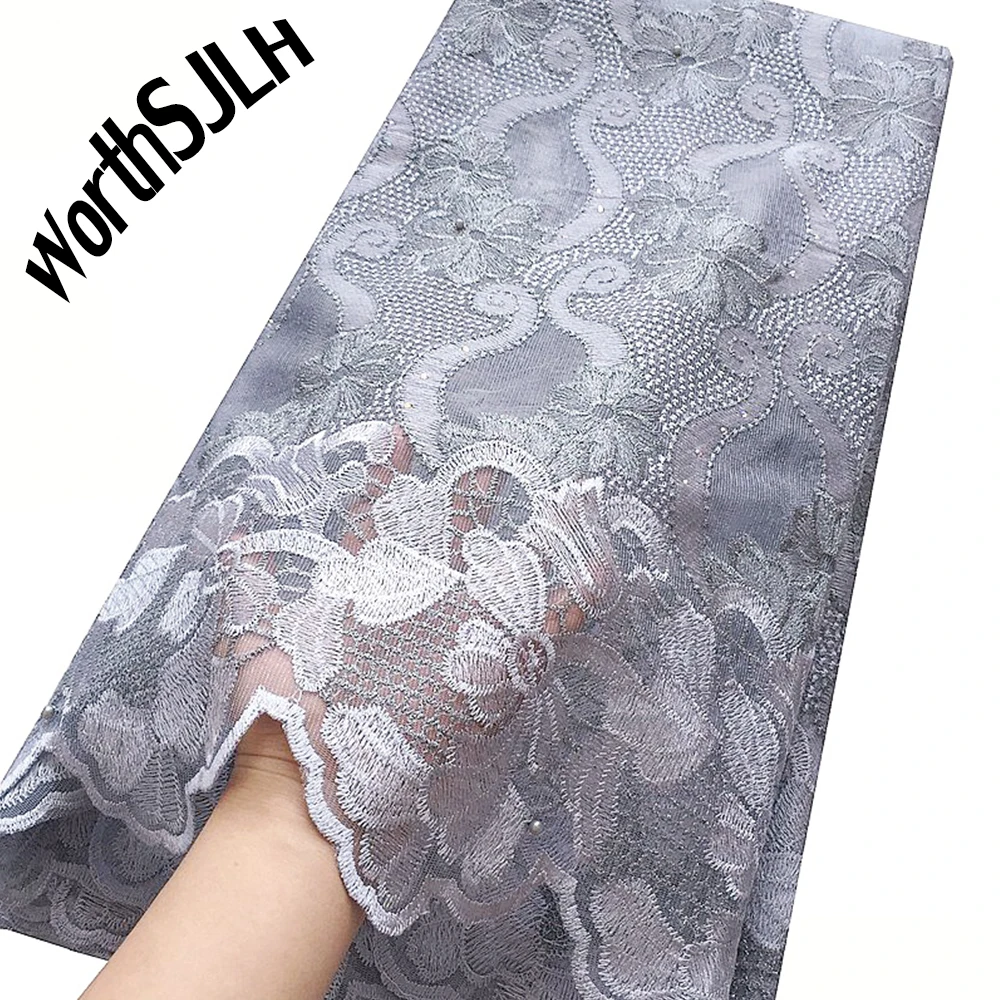 Швейцарская сетка африканская французская кружевная ткань 2019