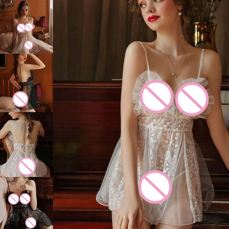 

Ночные рубашки женские сексуальные кружевные модальные ночные рубашки с V-образным вырезом рубашки пижамное Платье комбинированное Выходн...