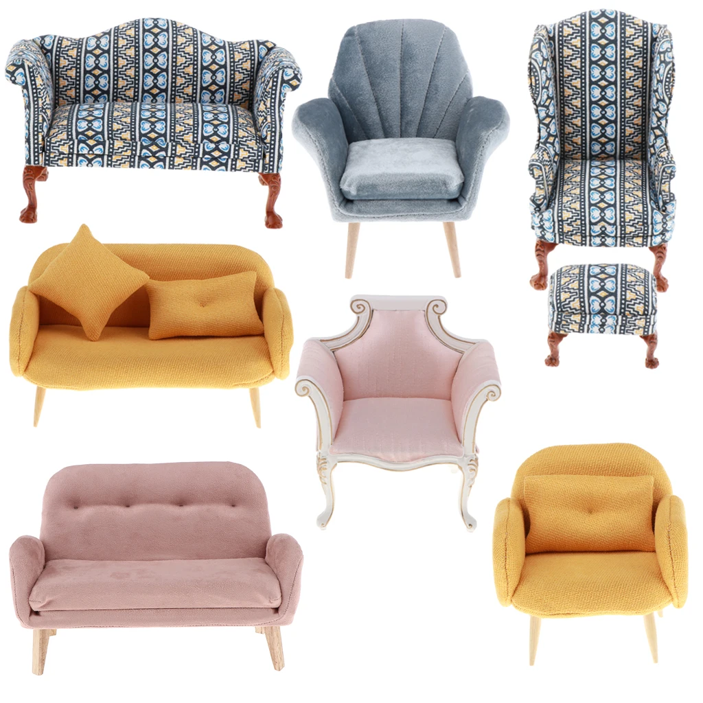 Диванное кресло для 1/6 кукольного дома мебельные украшения | Игрушки и хобби