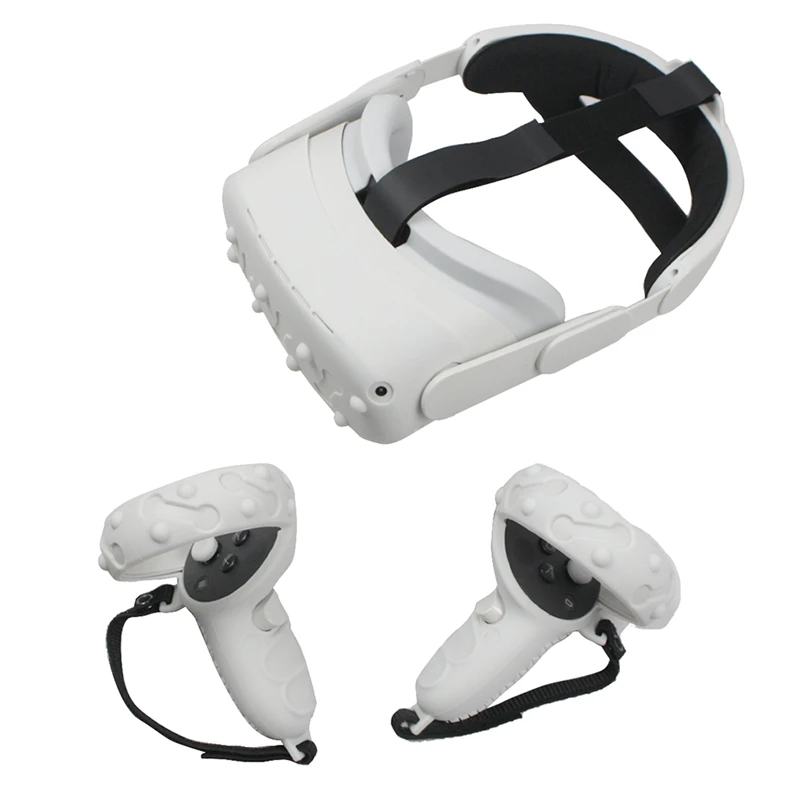 

for Quest 2 Press Mask Anti-Throwing Handle Protector for Quest 2 Front Cover VR Accessories