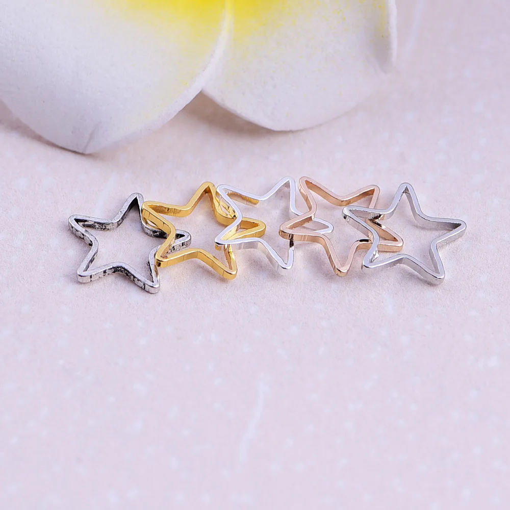 10 шт. медные Подвески в виде пентаграммы 15 мм