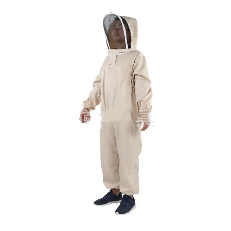 

clothing bees and beekeeping suitAnti-bee suit One-piece beige space suit Anti-bee sting anti-bee suit Bee protection tool