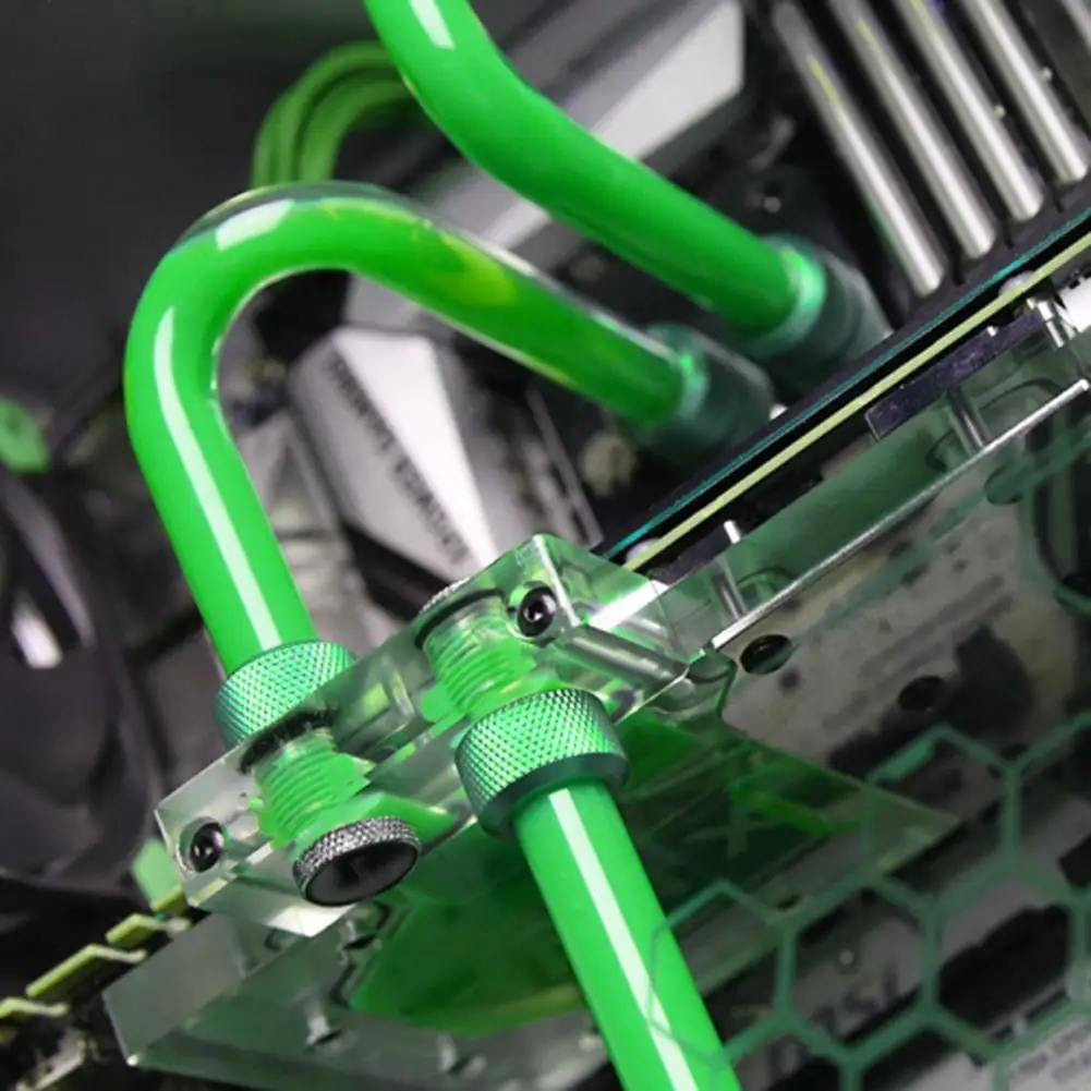 1 шт. водяное охлаждение G1/4 резьба 14 мм жесткий удлинитель трубки соединитель