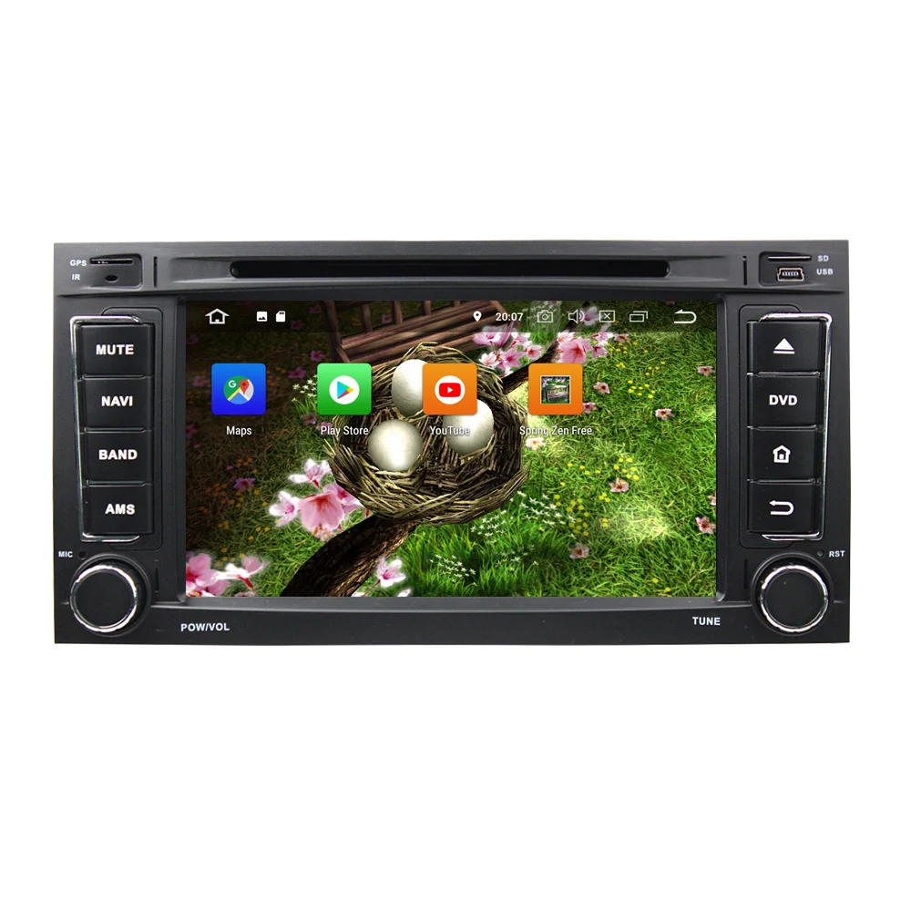 7 &quot2 Din 8 ядер Android 9 0 Автомобильный DVD плеер для VW TOUAREG 2002 2010 MULTIVAN 2008 2012 аудио стерео