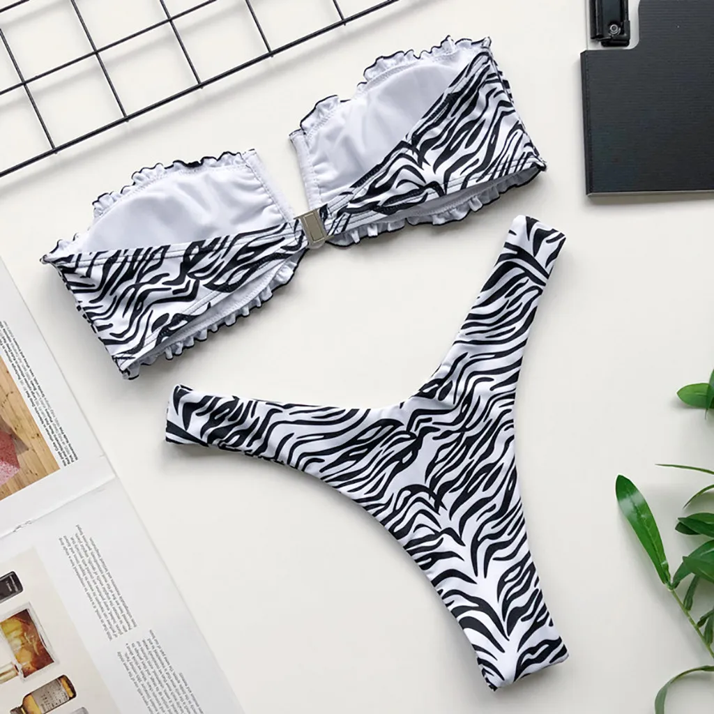 

Bikini 2021 New Summer Print Bikini Set High Waist Swimwear Women Brazilian Bathing Suit Sexy Swimsuit Female Brazilian Biquini
