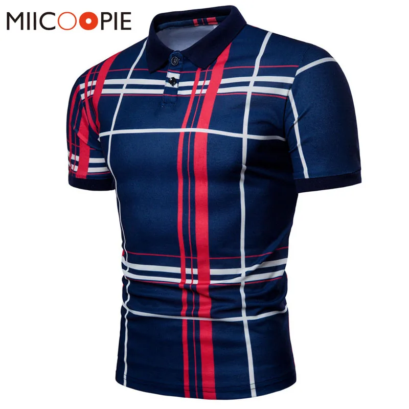 

Men Plaid Polo Shirt Summer Luxury Breathable Classic Casual Tops Short Sleeves Tee Shirt Brands Jerseys Camisa Masculina