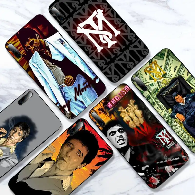 

Tony Montana Scarface Al Pacino Phone Case For Samsung S6 S7 S8 S9 S10E Edge S10 S20 S21 S30 Plus Ultra Cover