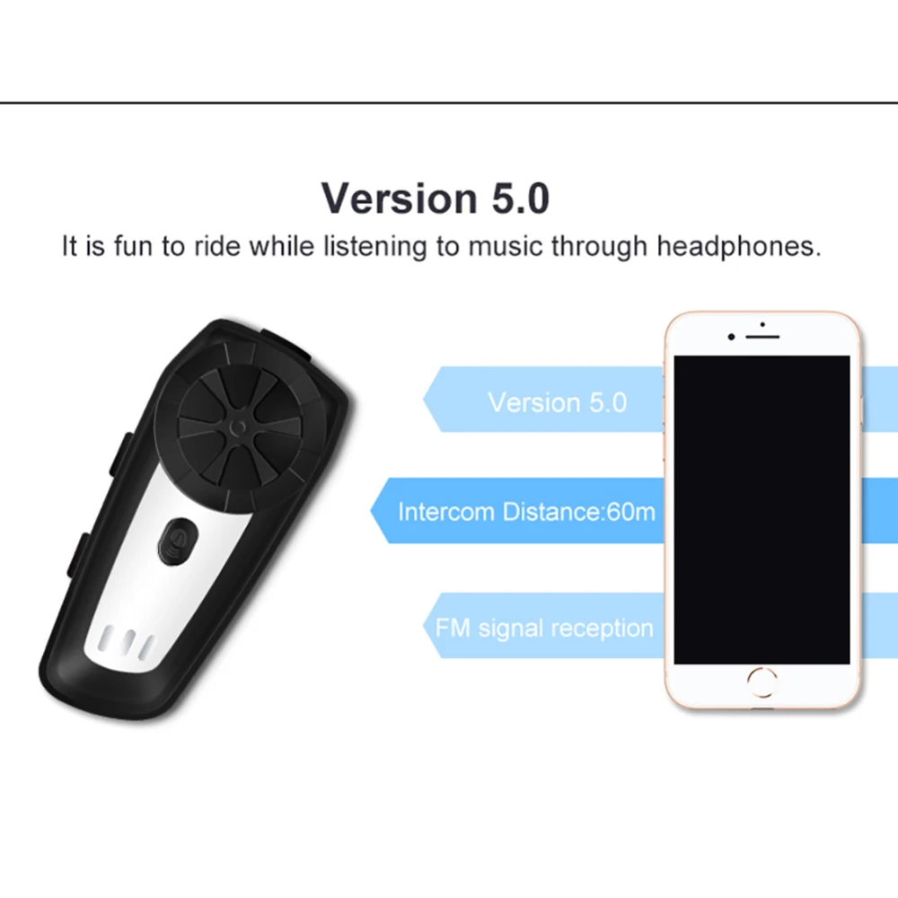 

Waterproof Motorcycle Wireless wireless Helmet Intercom Motorbike Helmet Interphone Headset with FM Radio Helmet Headset