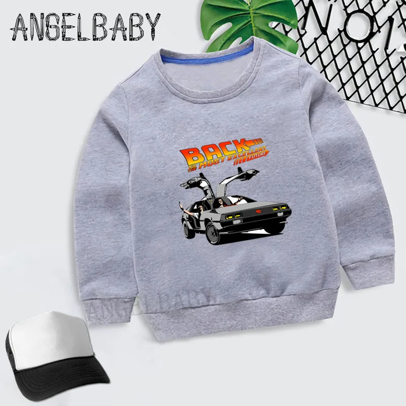 Свитшот для мальчиков и девочек детский дизайн DMC Delorean худи детские осенние Топы