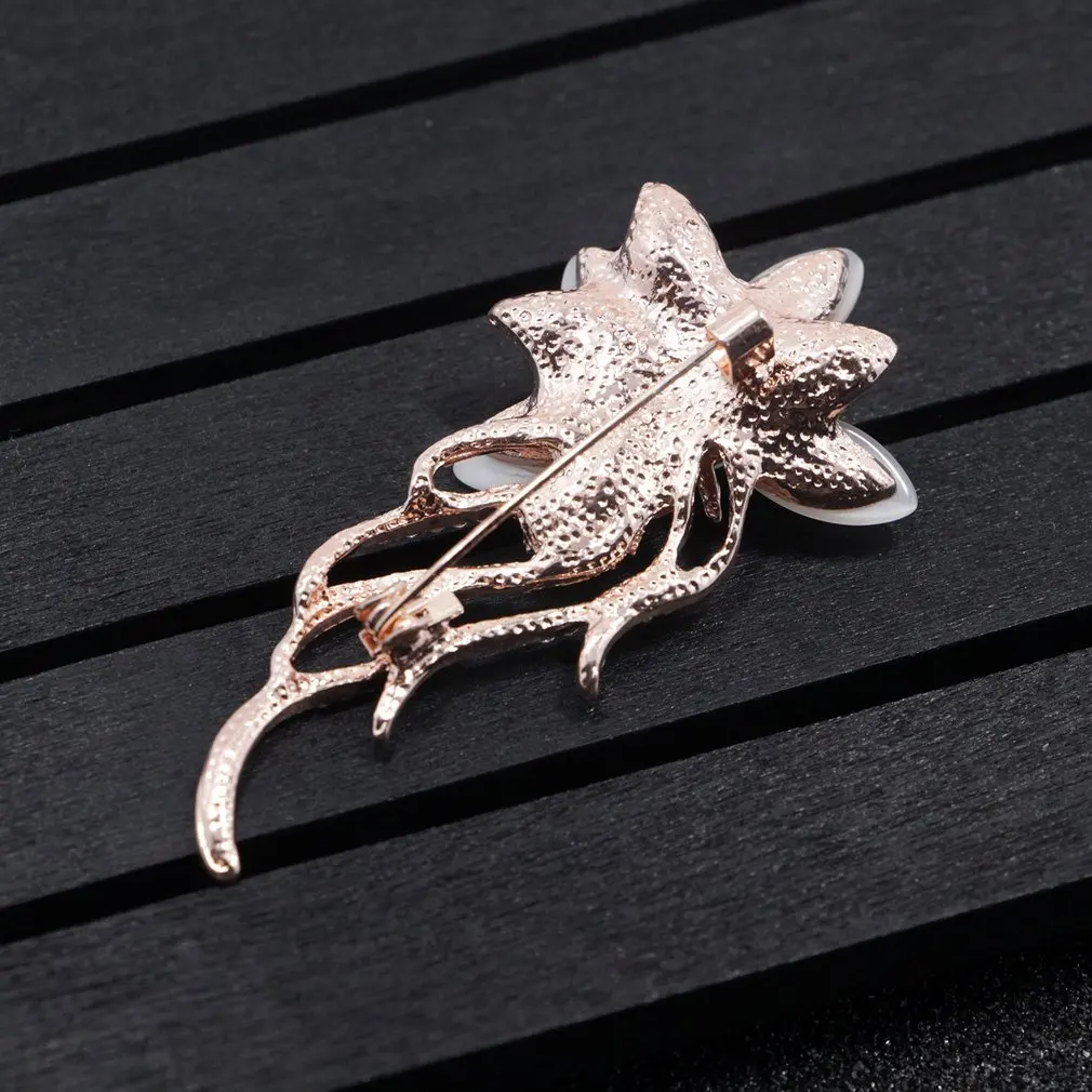 Crystal Vintage flower Brooches for Women floral Brooch Pin Fashion Dress Coat Accessories Jewelry Xmas Valentine's Day Gift | Украшения