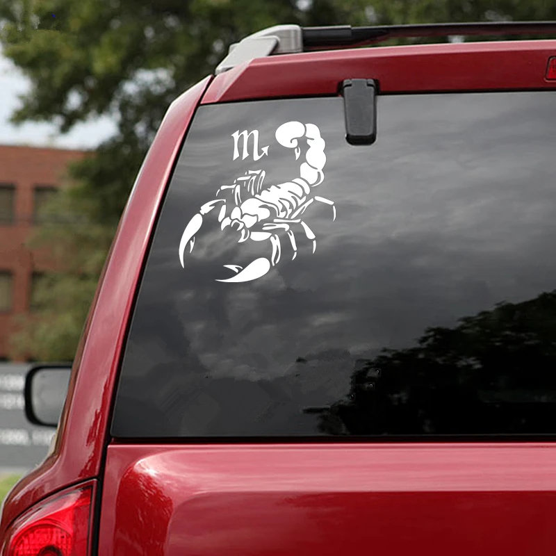 

Scorpion Funny Car Sticker Vinyl Decal Waterproof Car Auto Stickers White/ Black for Bumper 19x19.4 Cm