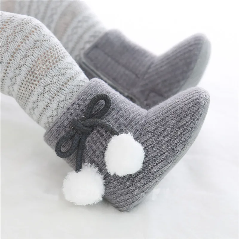 

CANIS Baby shoes Girls Boys unisex first walkers Winter Shoes Solid Fashion Toddler First Walkers Kid Shoes casual bow solid