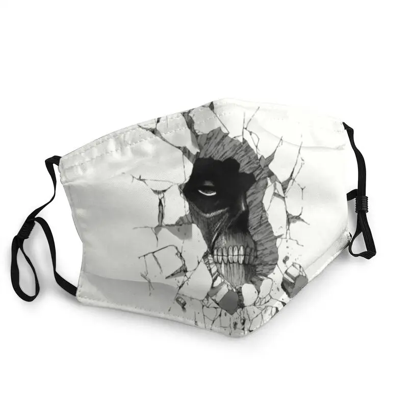

Маска для лица «атака на Титанов», дышащая маска для аниме-манги, унисекс, пылезащитный чехол, респиратор, маска для рта