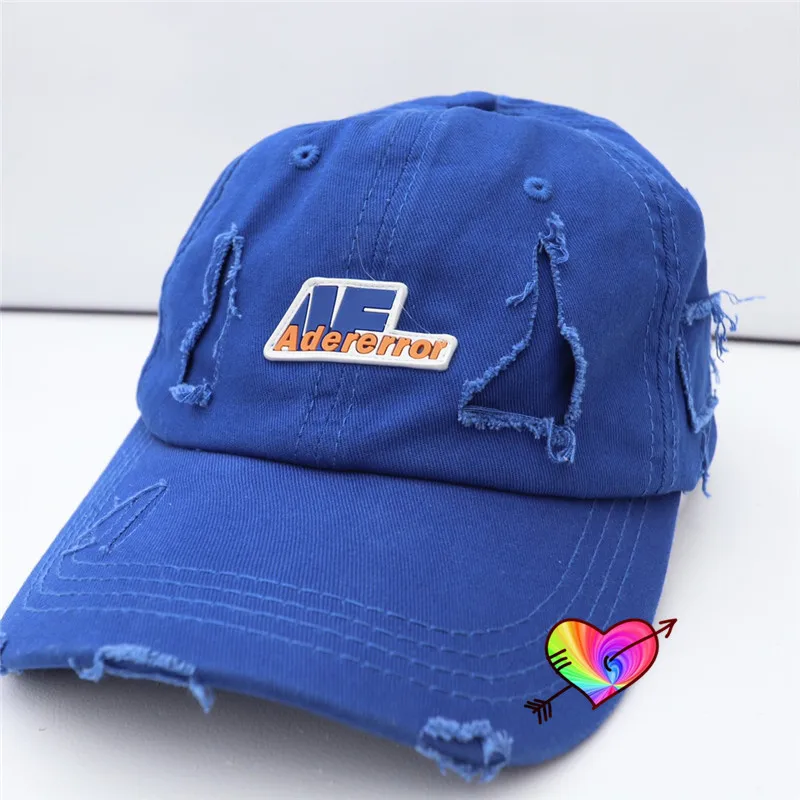 2021 AE ADER ERROR Baseball Caps Men Women 1:1 High Quality Glue Logo Adererror Hats Brim abrade Style Inside Label ADER Cap