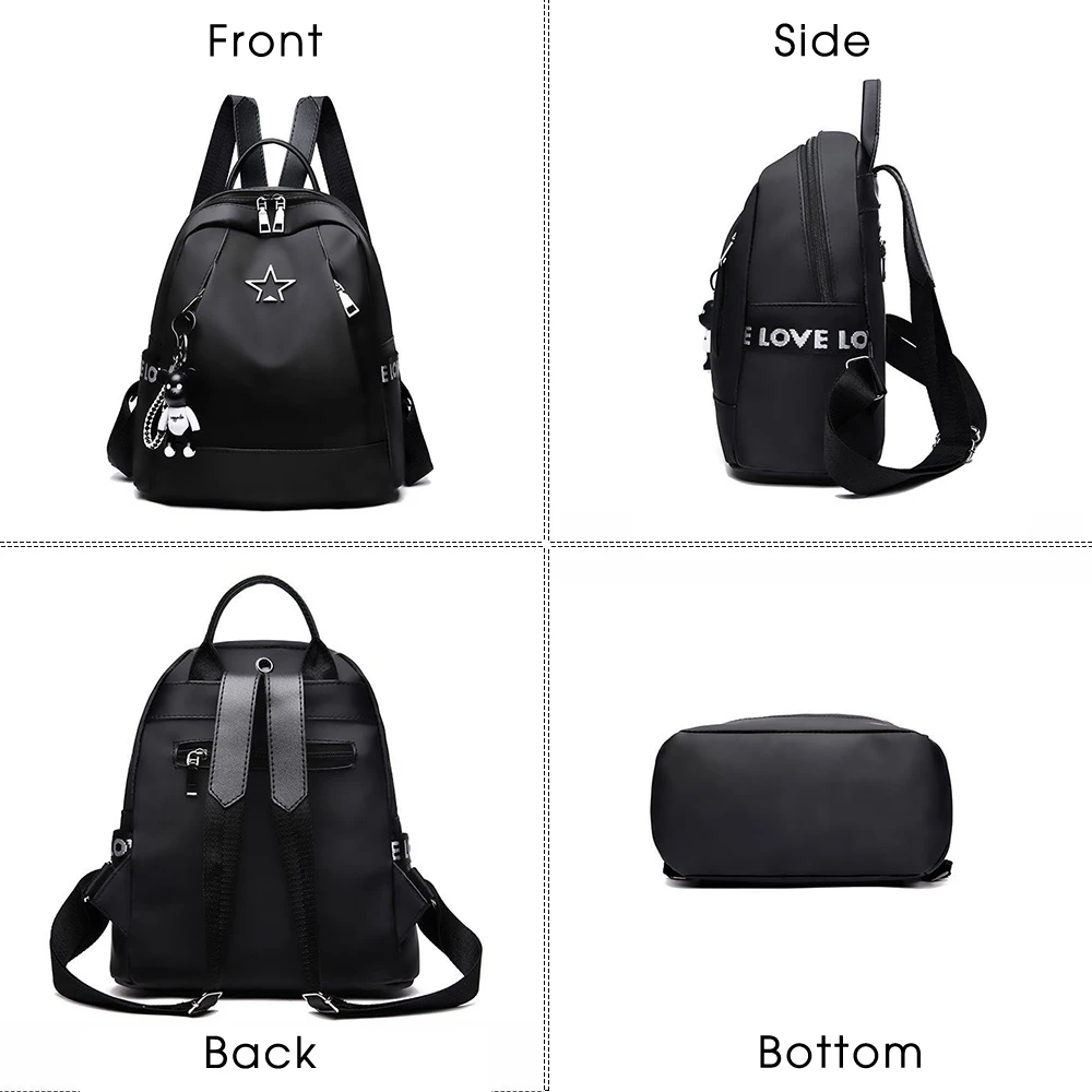 new fashion women travel backpack large capacity female shoulder bag soft rucksack oxford for teenagers schoolbag bagpack free global shipping
