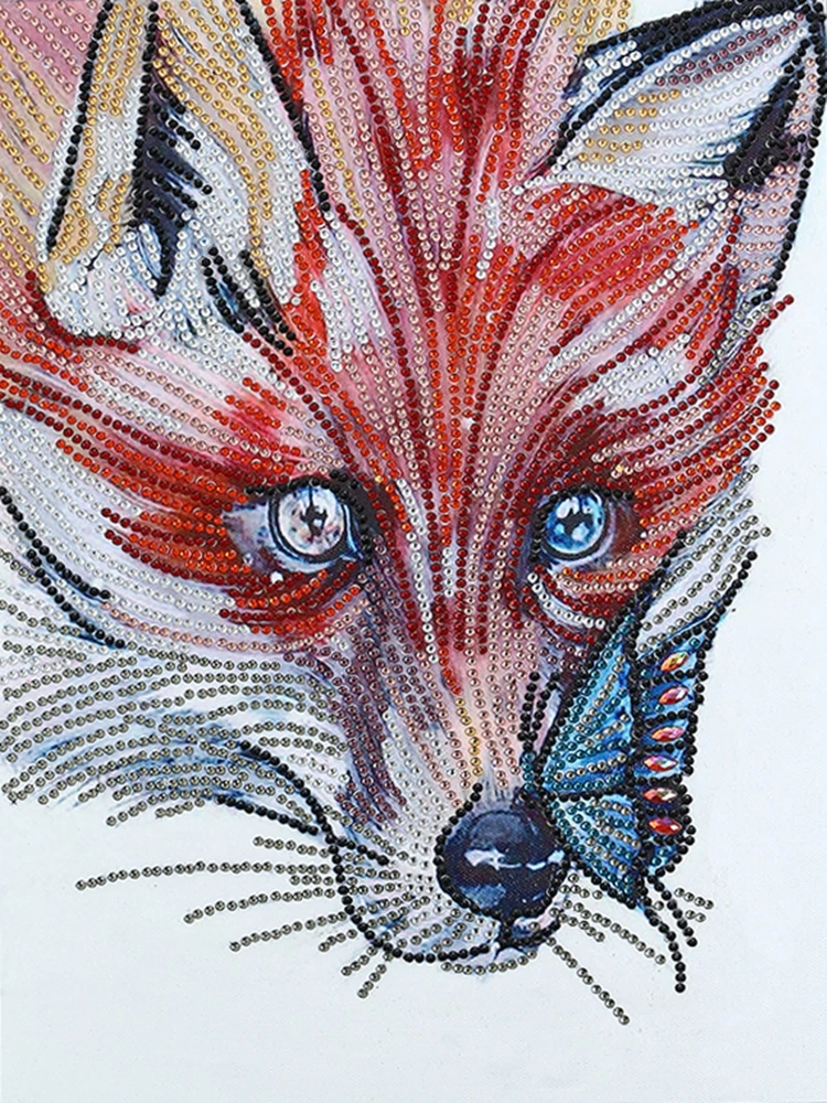 

5D DIY Special Shaped Diamond Painting Wolf and Butterfly Cross Stitch Mosaic Craft Kits Diamond Embroidery Painting Home Decor