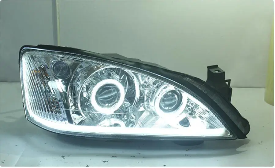 1 комплект, 2004~ 2007y автомобильный bupmer головной светильник forMondeo, головной светильник Fusion, автомобильные аксессуары, СВЕТОДИОДНЫЙ DRL HID xenon fog forMondeo, фары