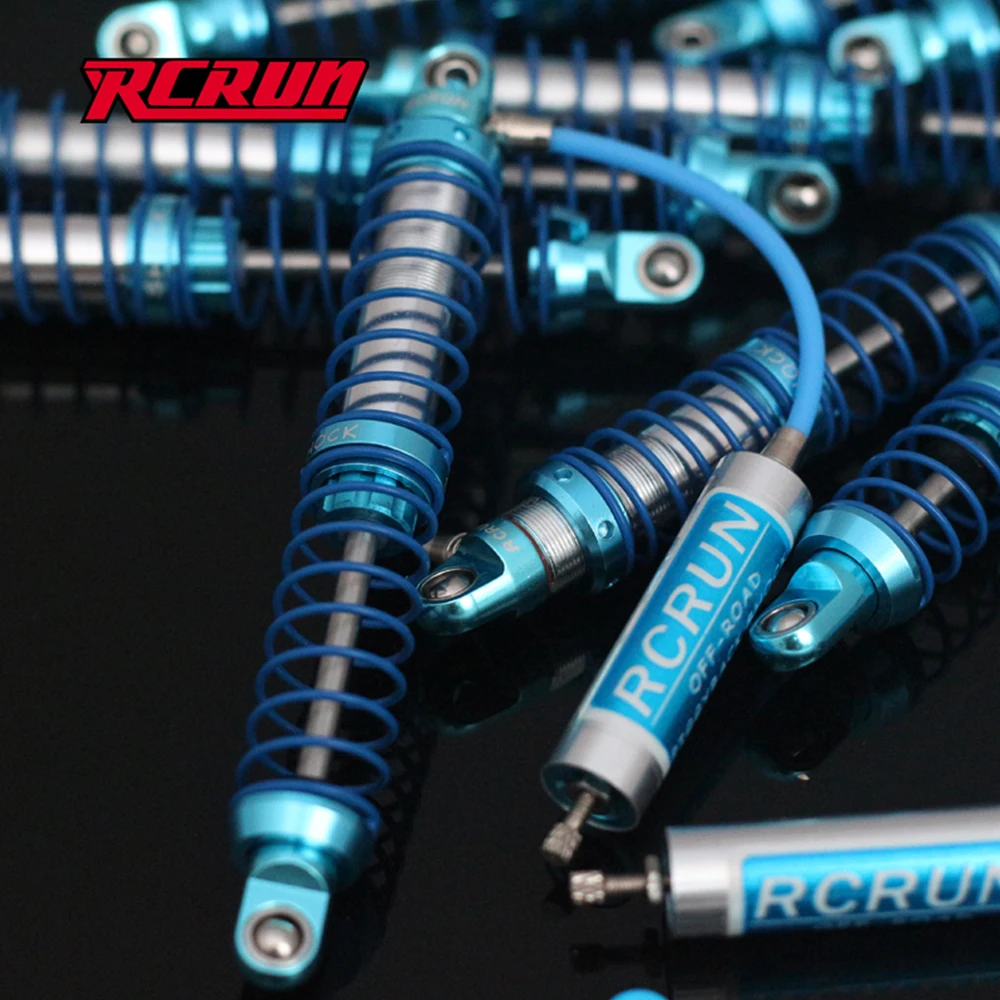 RCRUN Oil Piggyback Shock с дистанционным резервуаром регулируемый для 1/10 RC Crawler Axial SCX10 RR10
