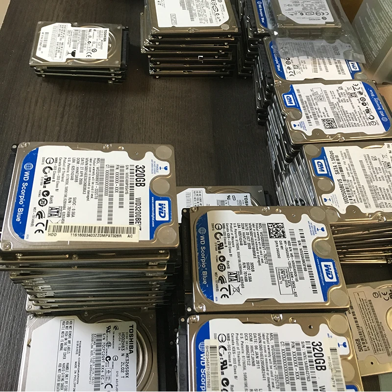 Оригинальный разобранный б/у жесткий диск для бренда WD 250 ГБ 2 5 дюйма HDD SATA 3 ГБ-6