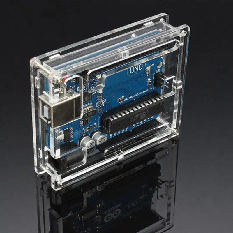 Прозрачный чехол для Uno R3 акриловый корпус компьютерный бокс Arduino UNO R3|Чехлы| |