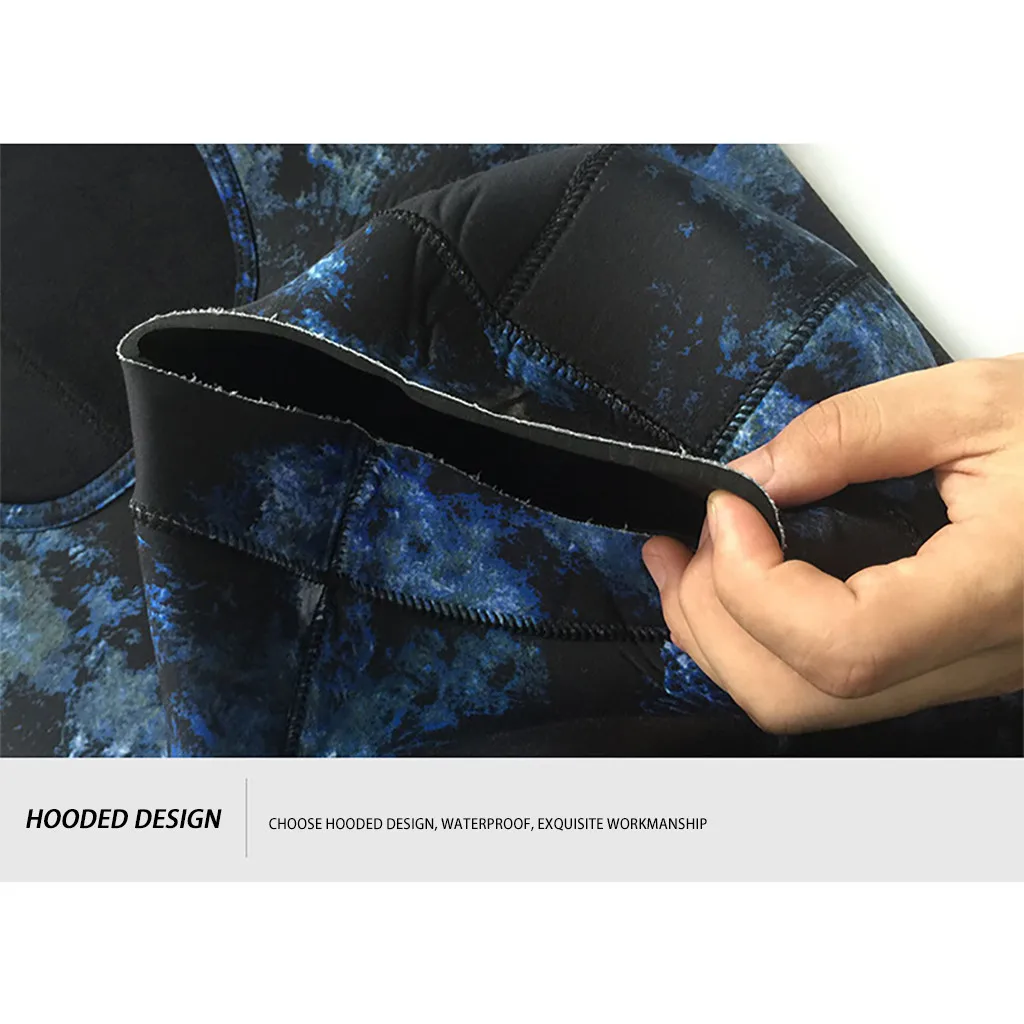 Мужские неопреновые Термокостюмы 5 мм для дайвинга с аквалангом комплект из 2