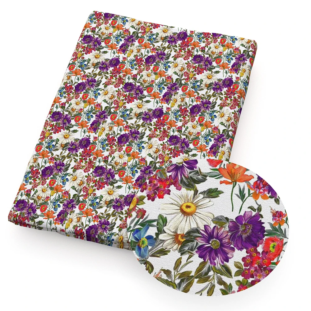 Новогодняя Рождественская ткань из полиэстера и хлопка для изготовления