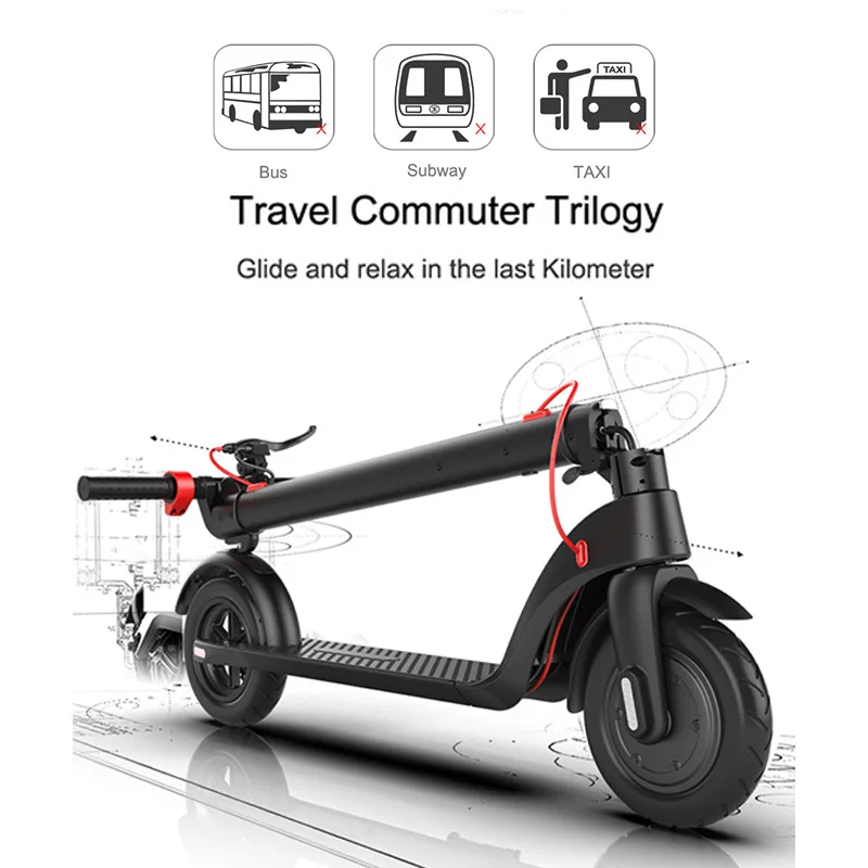 Smart Electric Scooter Portable Foldable Off-road Tires Two-wheeled Mini Outdoor Riding For Adults | Спорт и развлечения