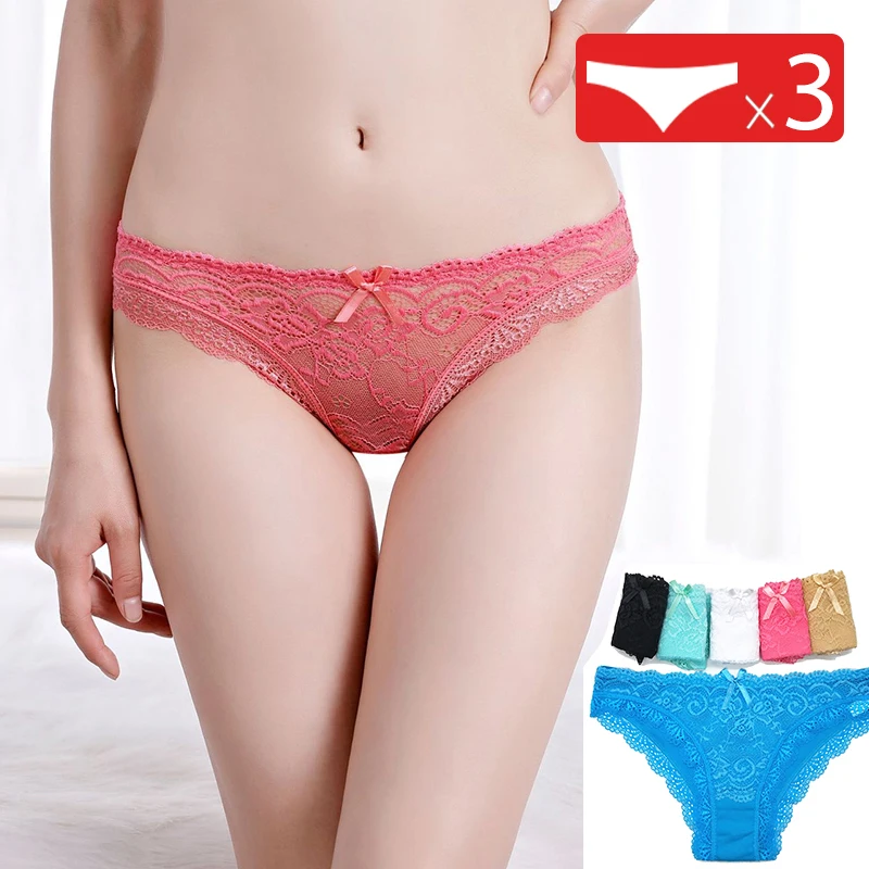 

3 Strip Women Panties Cotton Womens Underwear Female Underpants Thong Solid Color Sexy Pantys Lingerie