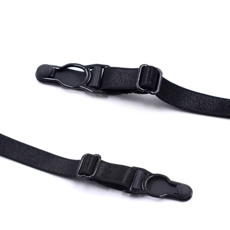 

2 Pcs Men Shirt Stays Belt with Non-slip Locking Clips Keep Shirt Tucked Leg Thigh Suspender Garters Strap