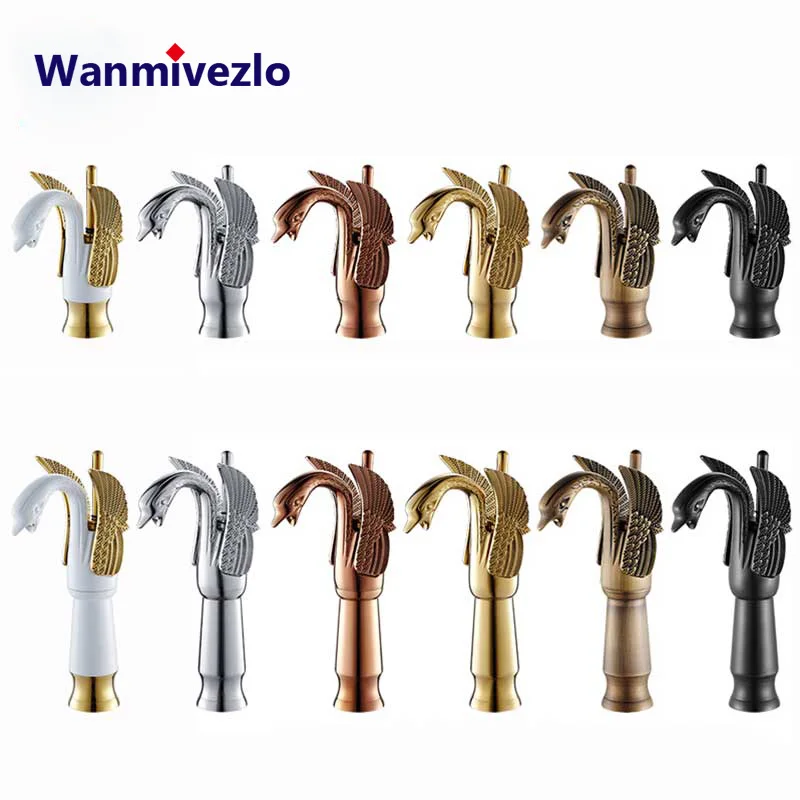 Смеситель для раковины Golden Swan с одной ручкой хромированный кран из латуни ванной