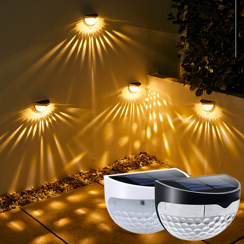 

Solar Garden Lights Outdoor Waterproof LED Energy Saving Wall Lamps for Christmas Courtyard Garden Wall Decoration Light Lamps