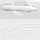 Автомобильные прозрачные наклейки на дверную ручку для Skoda Octavia RS Rapid Fabia Yeti Octavia A5 A7
