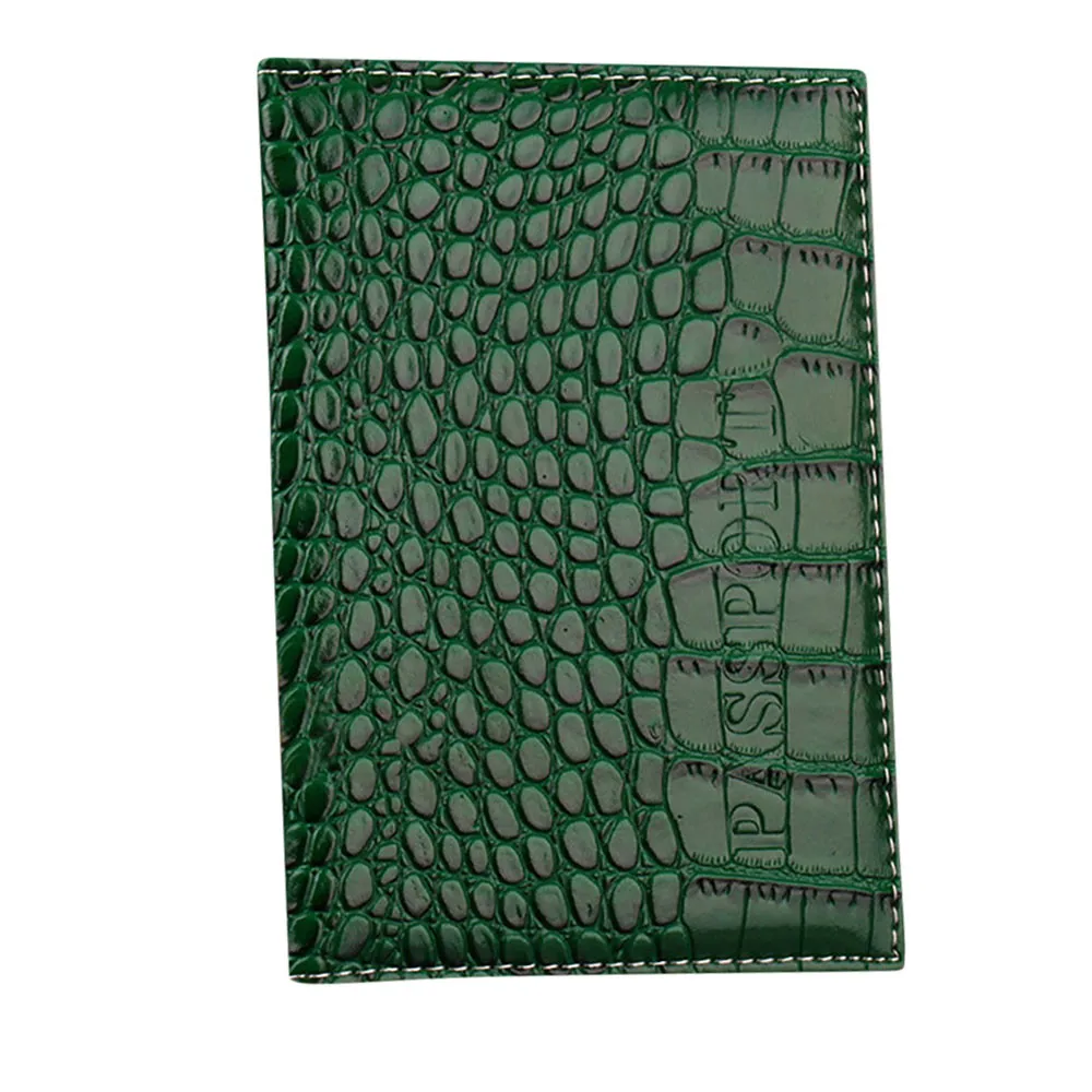 Dark Green Дорожный паспорт, выделенный милый чехол Обложка на удостоверение личности для женщин и мужчин, держатель для кредитных карт для путешествий Docu для мужчин t, держатели для паспорта и 7 - Цвет: Dark Green
