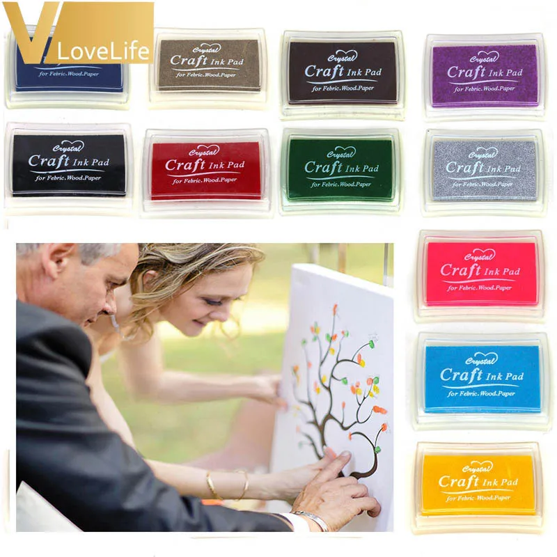 Симпатичные резиновые штампы Крафт чернильные масляный отпечаток пальца бумага