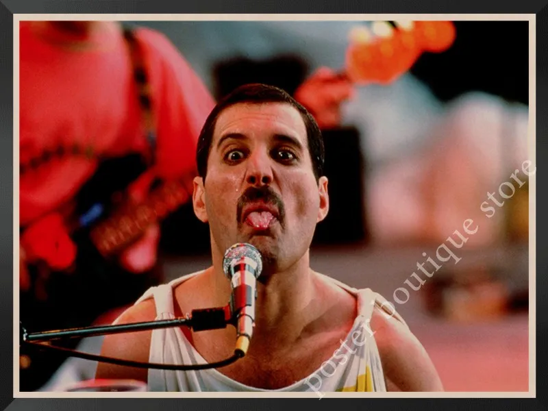 Queen Band музыкальный плакат на крафт-бумаге Фредди Меркьюри, Brian мая винтажная Высококачественная декоративная роспись стены стикер