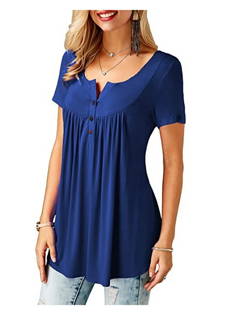 Модные Повседневные 2020 летние женские свободные футболки ярусами с короткими