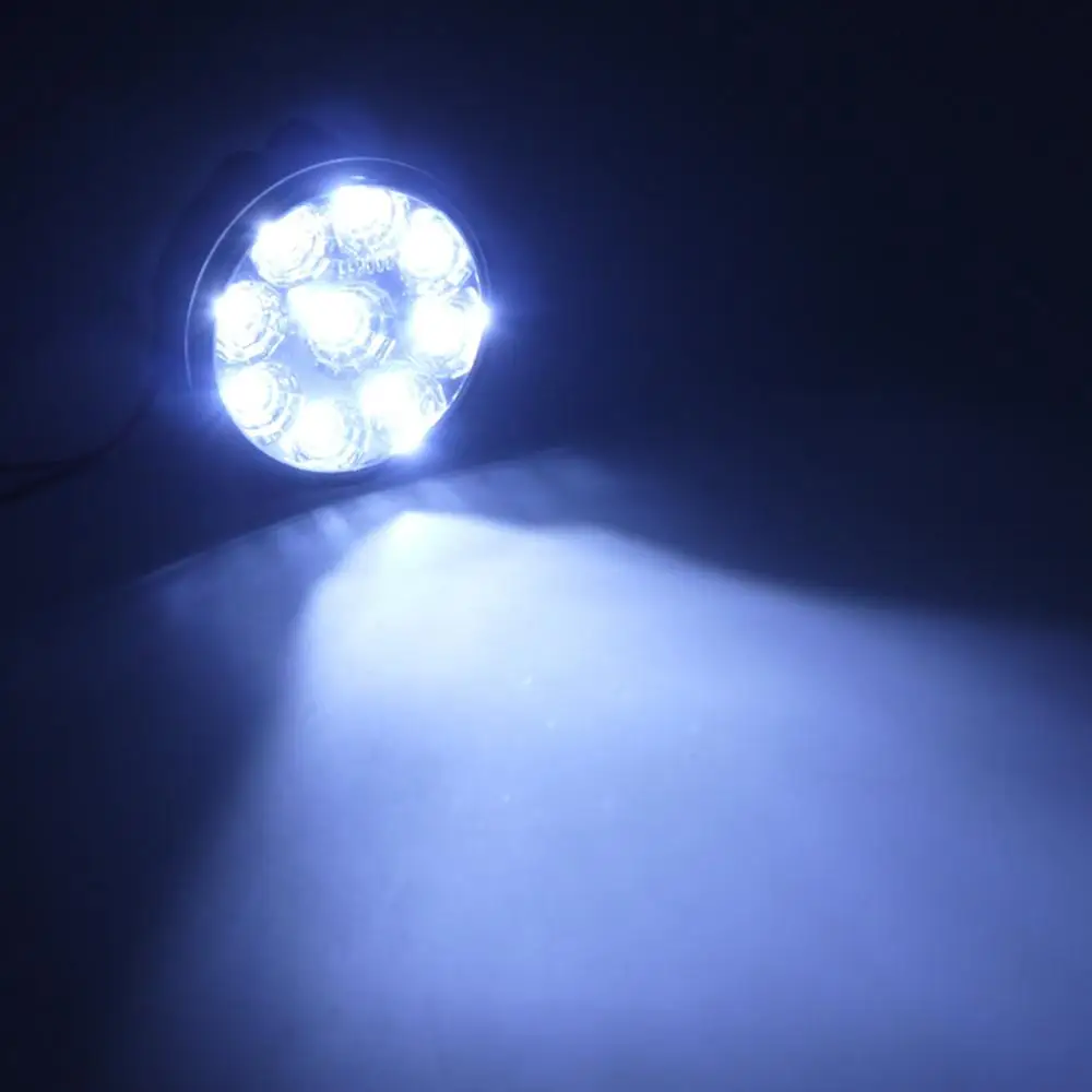 Универсальный круглый 9LED автомобиля DRL дневные ходовые огни противотуманные
