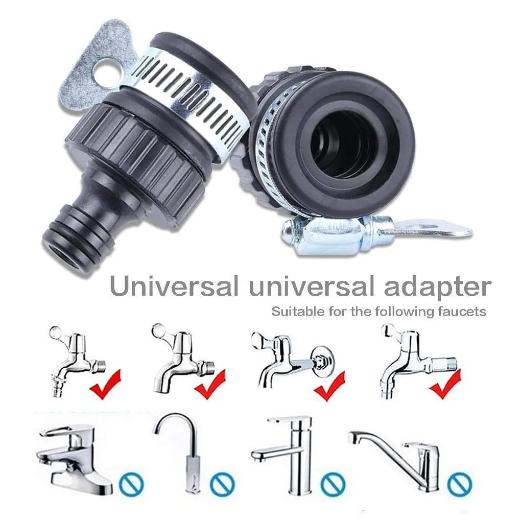 2шт Универсальный соединитель крана адаптер смеситель для кухни садовый шланг