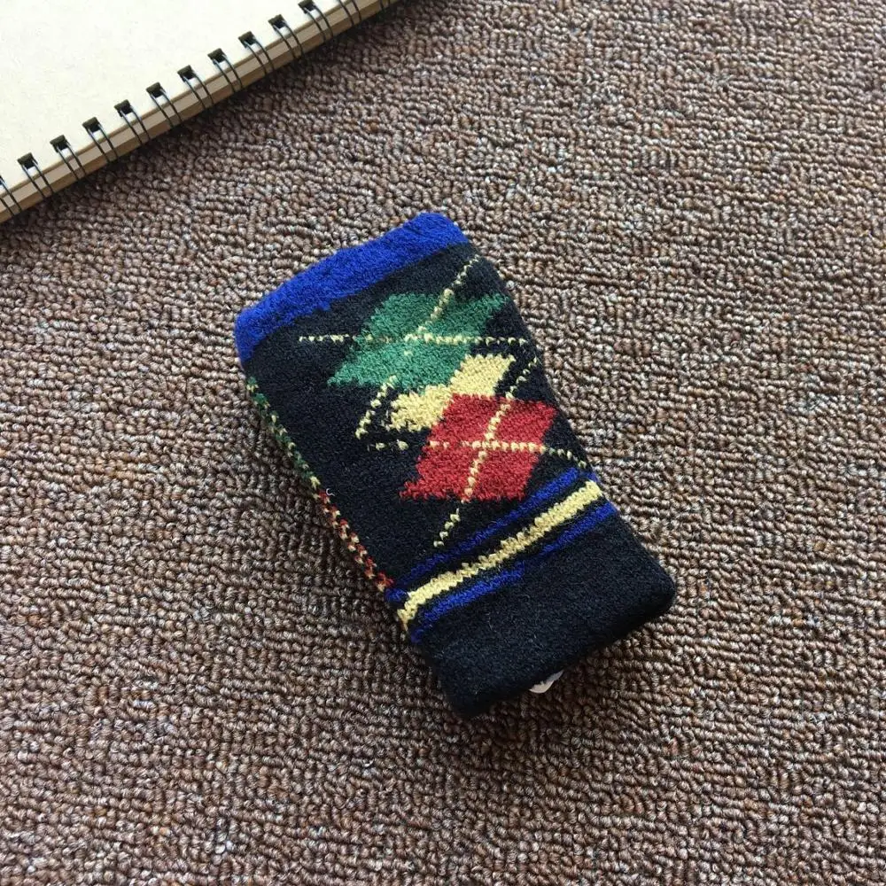 Женские зимние перчатки вязаные крючком из искусственной шерсти теплые митенки