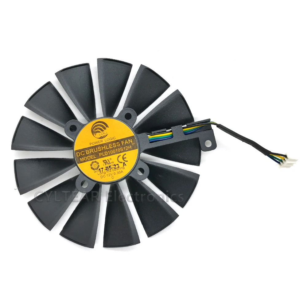 New 95MM PLD10010S12H Cooler Fan For ASUS ROG STRIX Dual RX 470 570 AMD RX470 RX570 Gaming Video Card Cooling | Компьютеры и офис