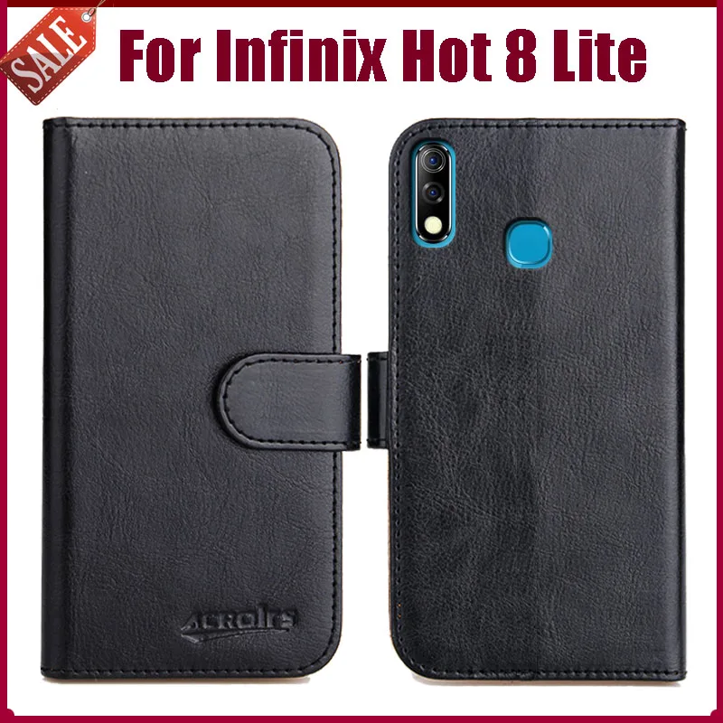 

Лидер продаж! Чехол-книжка Infinix Hot 8 Lite, 6,6 дюйма, 6 цветов